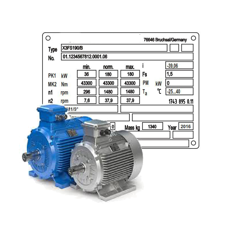 پلاک خوانی گیربکس صنعتی