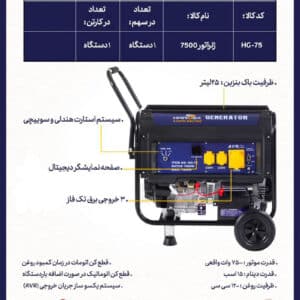 کاتالوگ موتور برق هاردکس 7500 HG-75