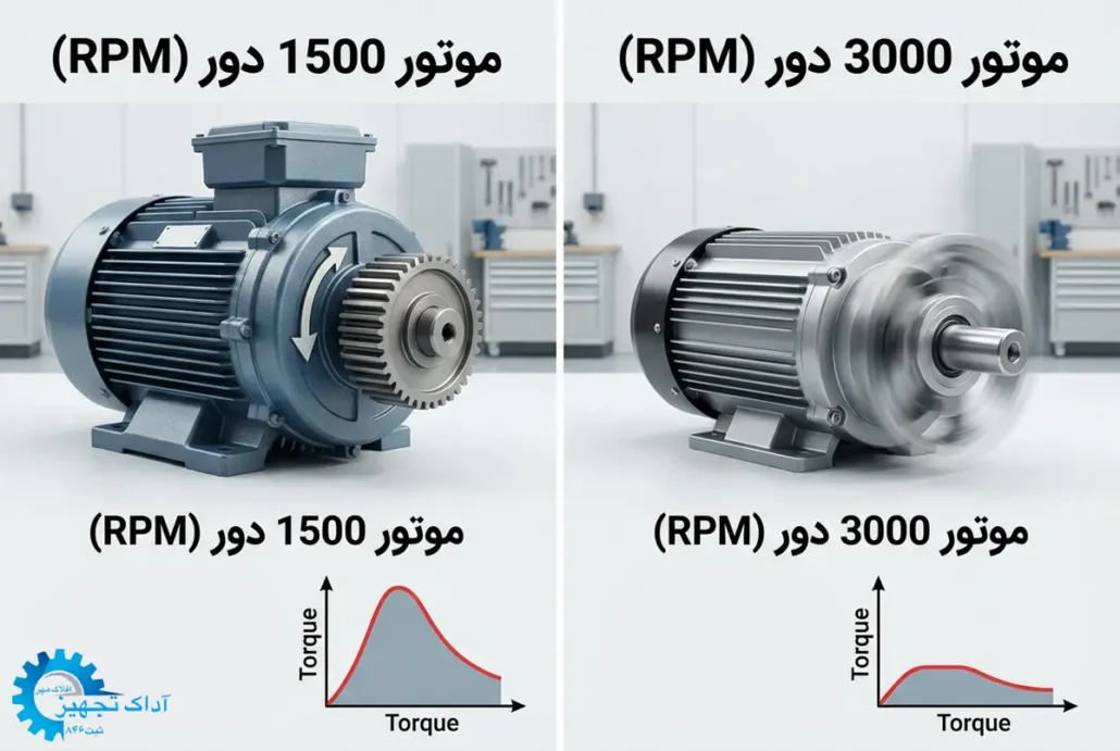 تفاوت موتور 1500 دور و 3000 دور