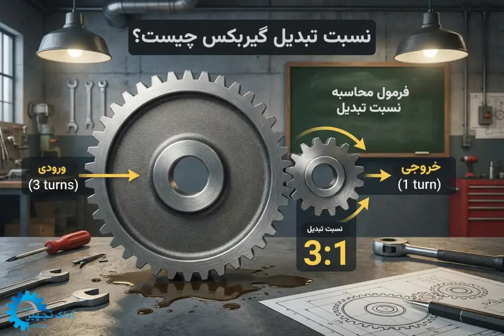 نسبت تبدیل گیربکس چیست و فرمول محاسبه به زبان ساده