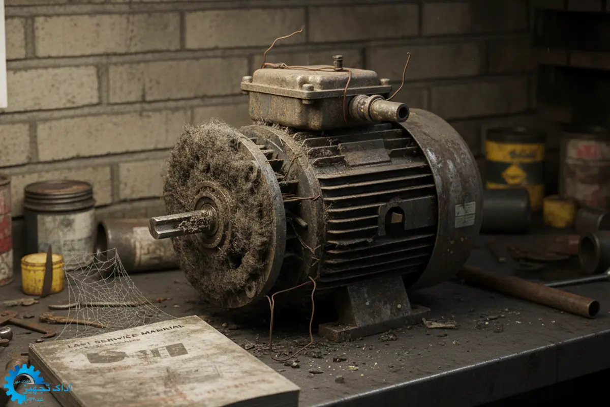 نگهداری ضعیف و داغ شدن الکتروموتور نگهداری ضعیف و داغ شدن الکتروموتور